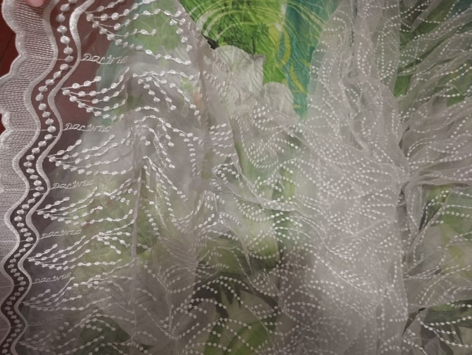 Гардина біла на канті