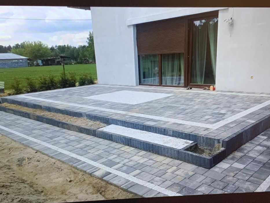 Kostka brukowa układanie Usługi brukarskie