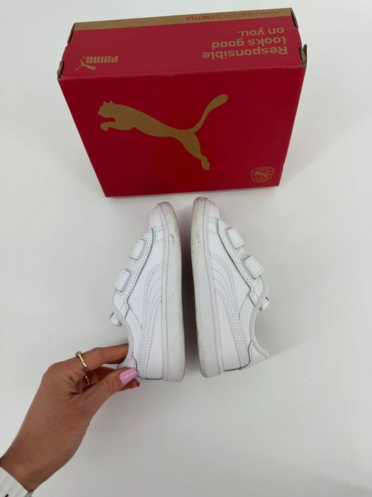 Puma sneakersy dziecięce 25 białe buciki tenisówki na rzep