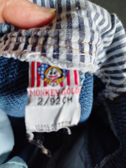 Джинсовий комбез на дитину 2 років, зріст 90 см