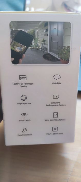 EZVIZ CP2 Wi-Fi відеоглазок для дверей 1080P з екраном 4.3", акумуляторне, кут огляду 146°