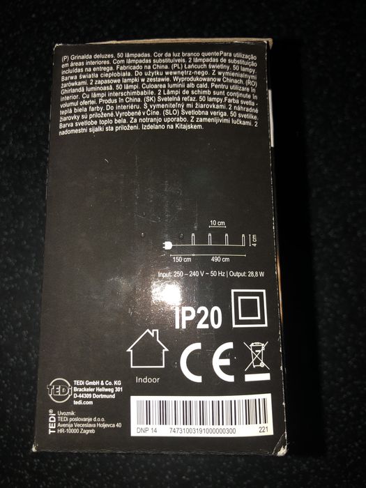 Lampki choinkowe nowe 2x50 ciepłe światło