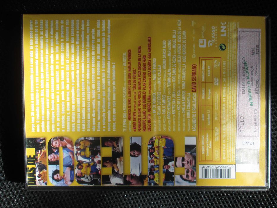DVD Dias de Futebol, Natalia Verbeke, Fernando Tejero, María Esteve