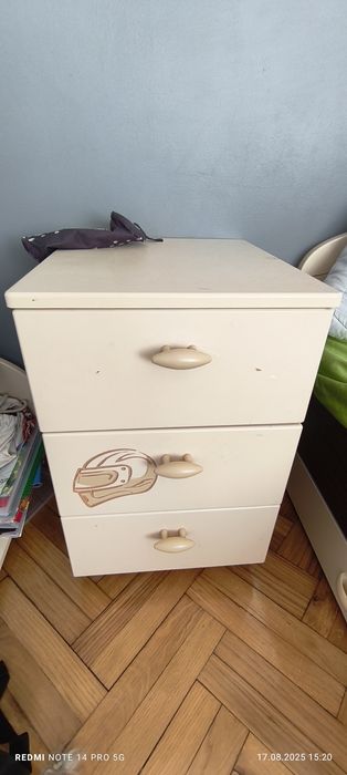 Kpl mebli meblik szafa, biurko, komoda, łóżko,  szafka, szuflady