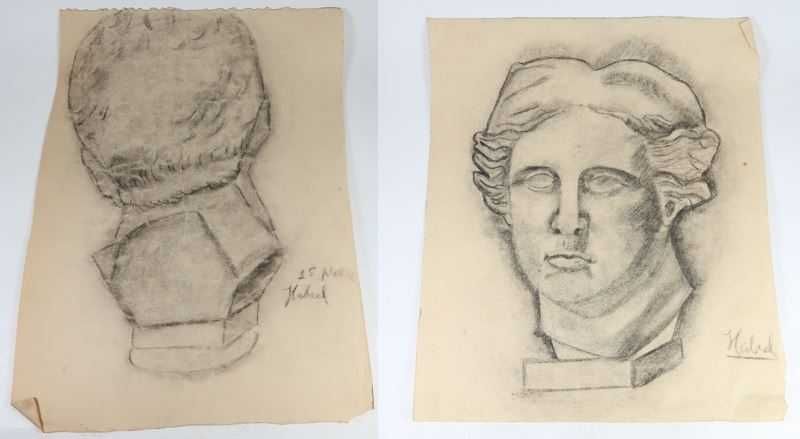 10 Desenhos Grandes provas para esculturas 1960s (Cabral ?)