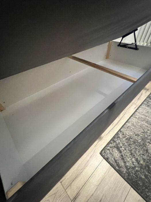 Łóżko/Tapczan tapicerowany grafitowy 90x200