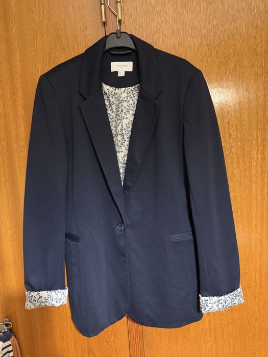 Blazer malha marinho da Springfield