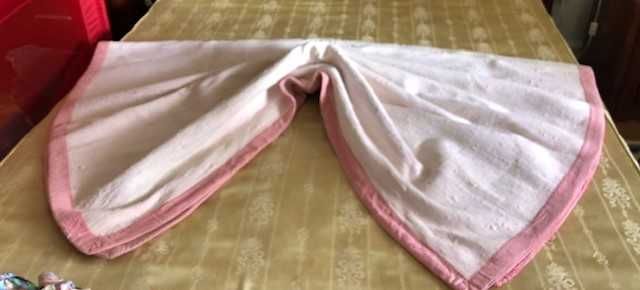 Manta tradicional de trapos em algodão, artigo artesanal vintage