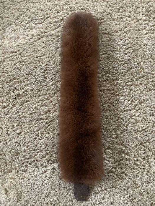 Kołnierz brązowy z lisa