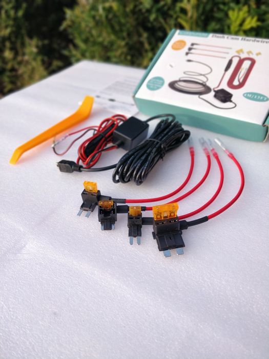 Pack Dash Cam 3 Câmeras + Hardwire Kit – Segurança Completa