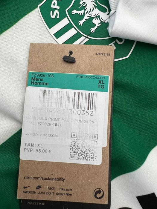 Camisola oficial do Sporting