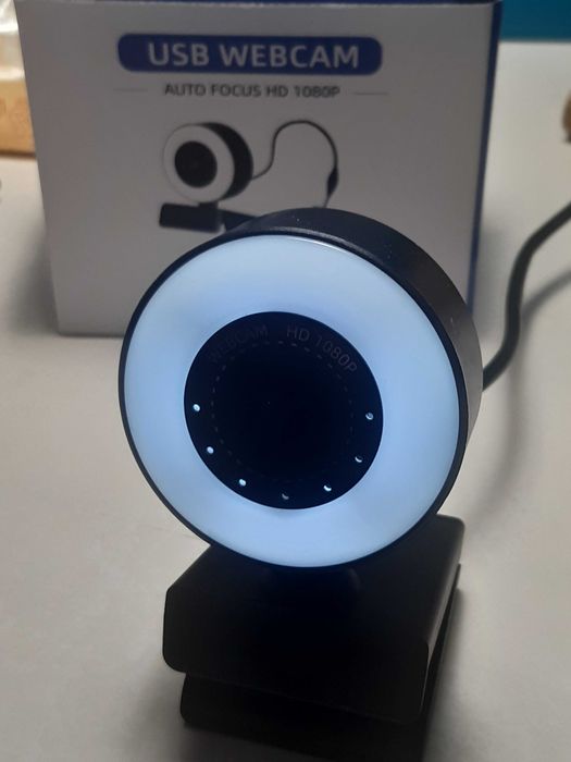 Webcam 1080 Full HD AceScreen com Microfone e Anel Luz