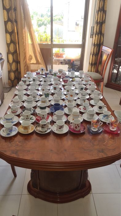 Chavenas de cafe de coleção