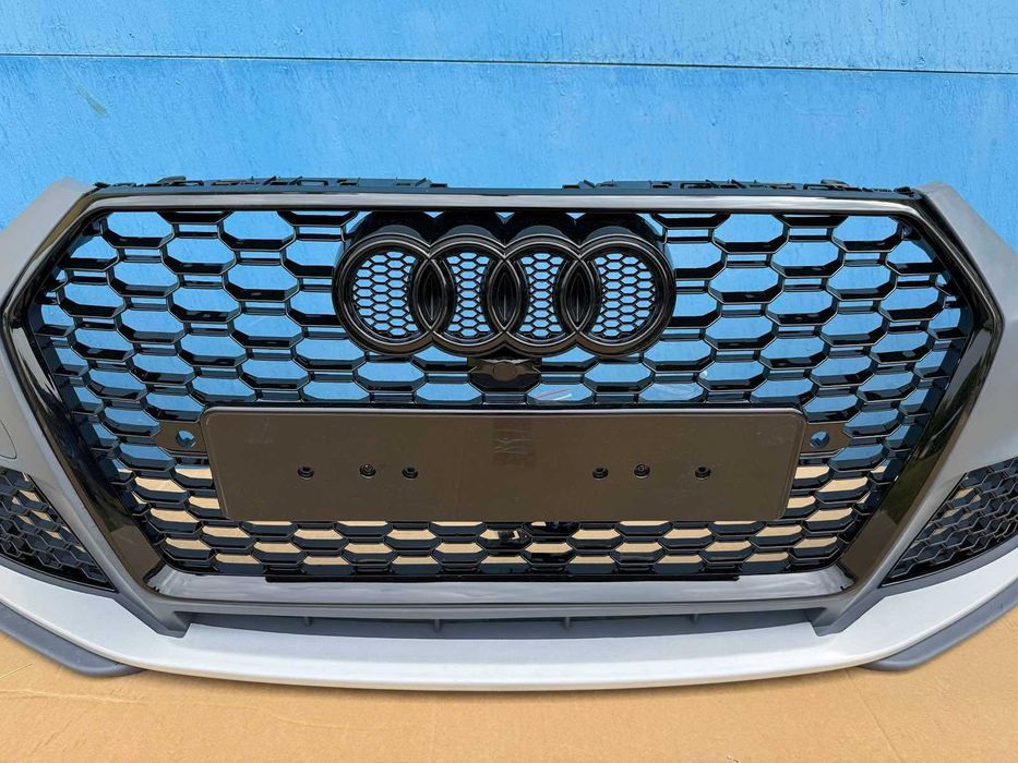 Бампер а4 б9 16-20 рс з решітками ауді бампер решотка RS4 новий AUDI