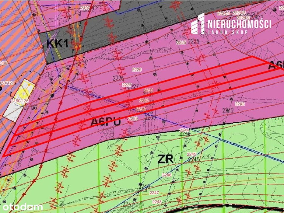 Do sprzedania działka przemysłowo – usługowa o powierzchni 95,09 ar - Widok 2