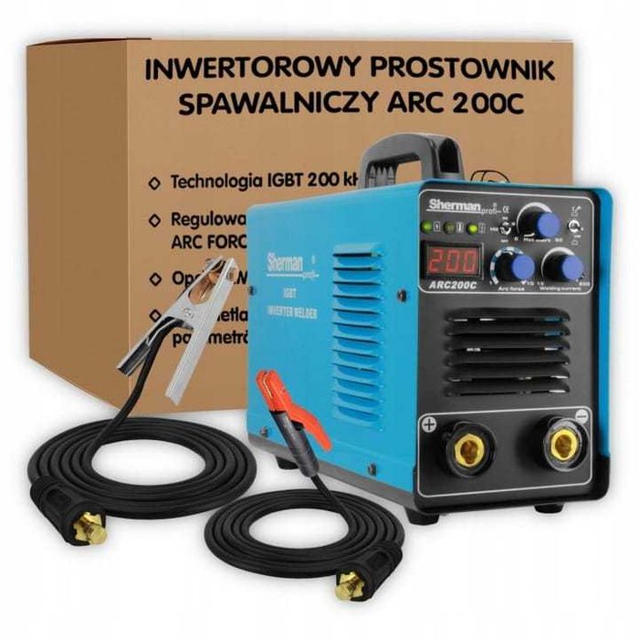 Máquina de Soldar Inverter MMA Sherman ARC 200C