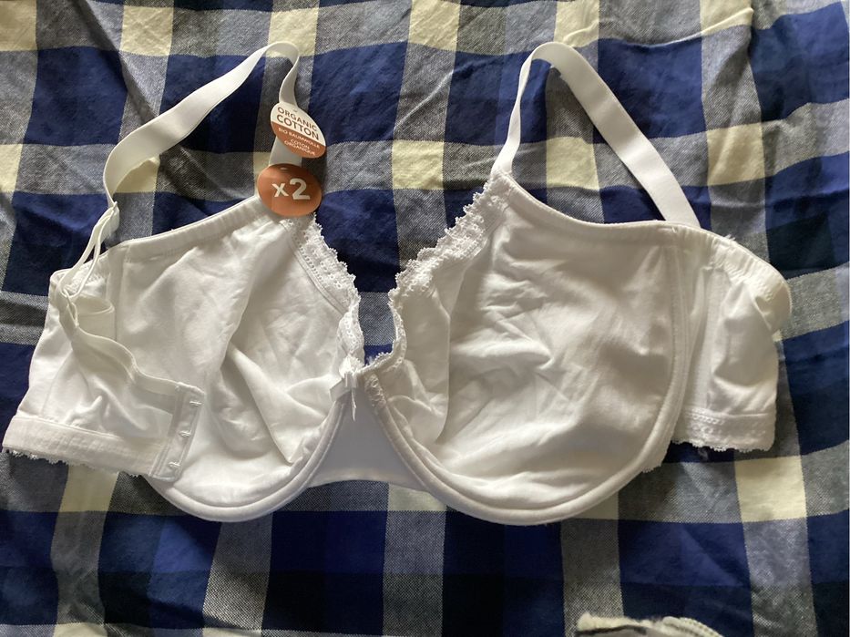 Бюстгалтер хлопковий с широкими бретельками и косточками