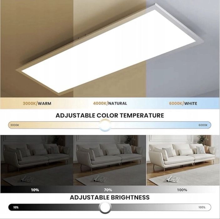 Lampa Panel sufitowy LED OTREN 100x25cm