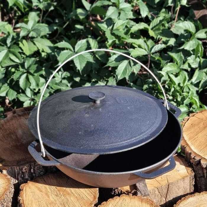 ‼️ Казан 12 л чавунний. Казанок азіатский, татарський Brizoll брізол‼️