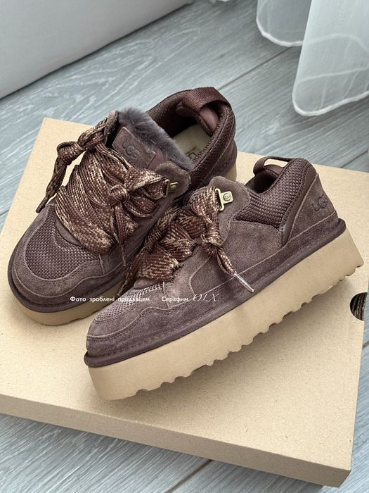 Оригинальные кроссовки Avstralia UGG Lowmel Sneaker Platform Chocolate