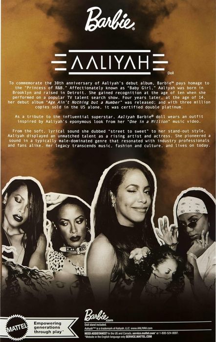 Кукла Алия из музыкальной серии Барби Barbie Music Series Aaliyah