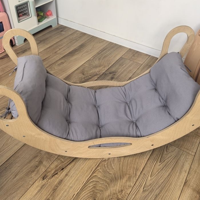 Bujak drewniany Montessori z poduszką