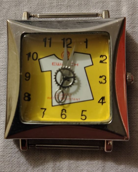 Zegarek EWATCH Quartz designerski, nietypowe szkiełko 3D, sprawny