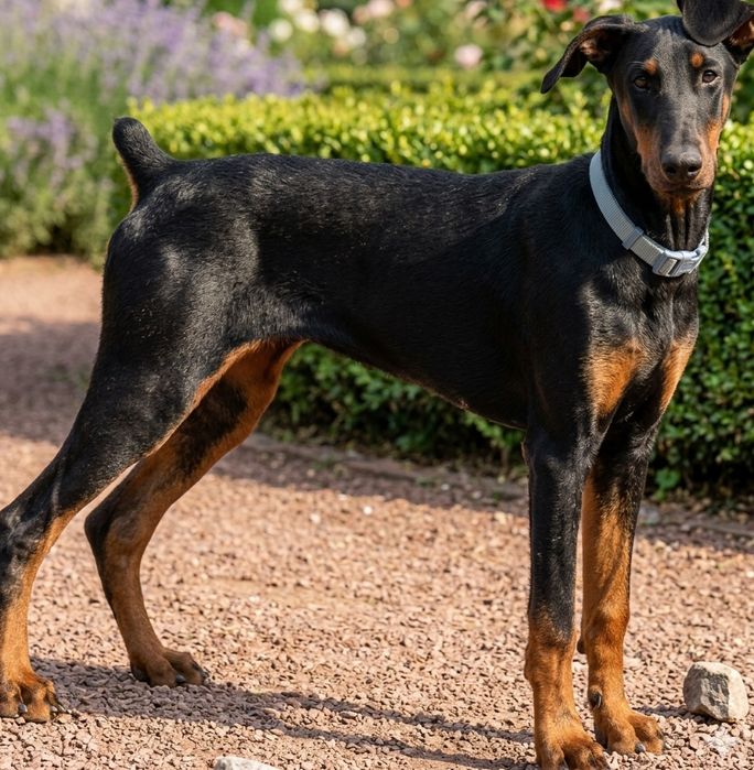 Собачка доберман