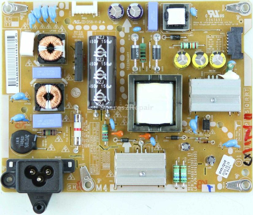 EAX661629.01-1.8 LG 43LF5400 LED TV Power Supply