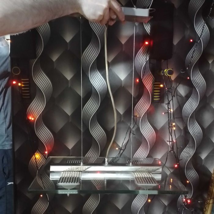 на тросе EGLO стеклянный подвесной светильник. люстра потолочная