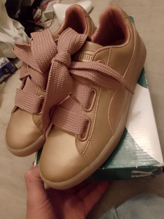 Дешево! Новые кеды Puma Basket Heart Copper Rose Оригинал Размер 38.5 стелька 25.5 см. Кросівки кеди