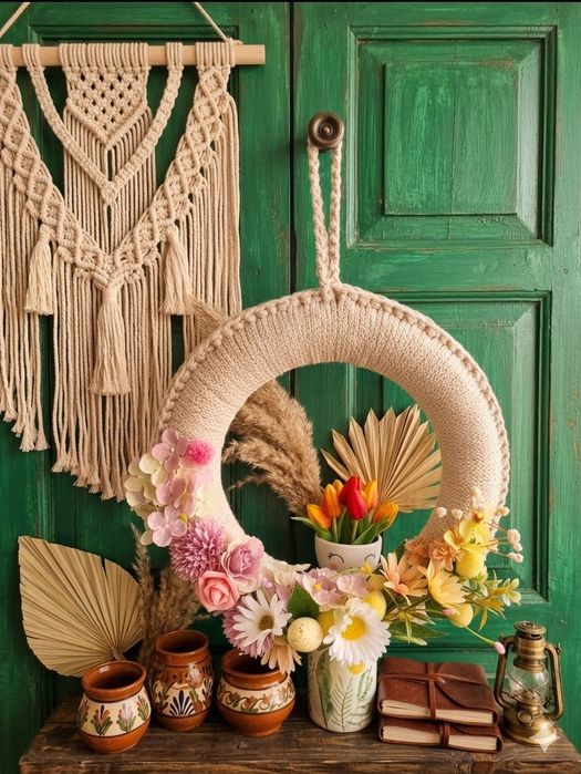 Wianek wiosenny - hand made