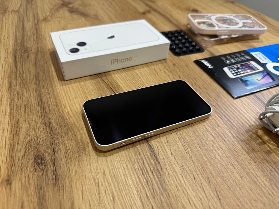Okazja!! Iphone 13 Mini Biały! Super Stan! Gwarancja! Bateria 100%!