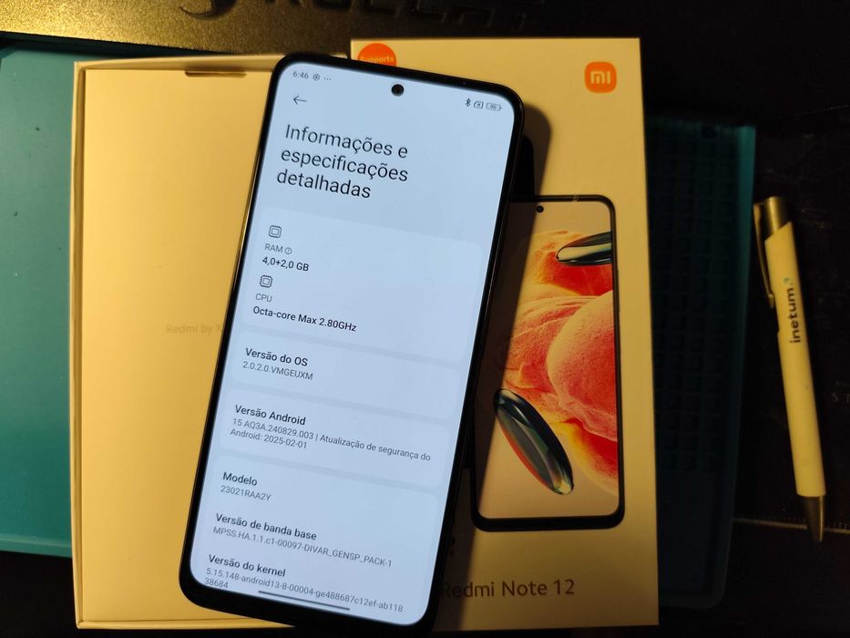 Xiaomi Redmi Note 12 5G - 4GB + 2 / 128GB - OUTRO IGUAL EMBALADO NOVO