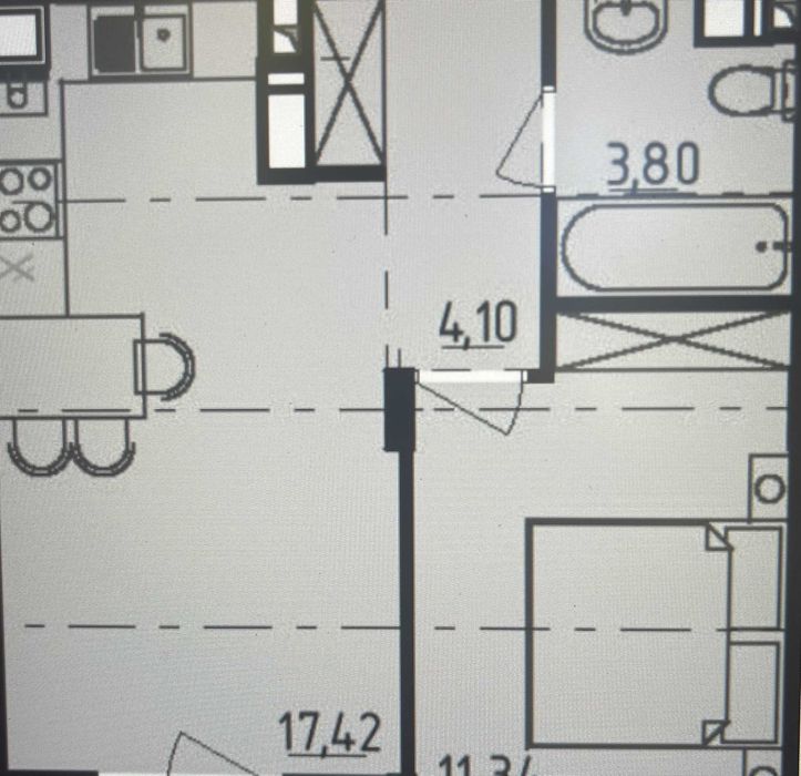 Однокомнатная квартира в новом доме на Черемушках Филатова\Варненская.