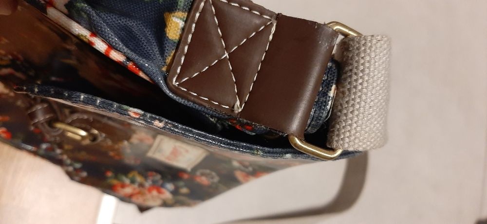 Torba torebka w kwiaty na ramię