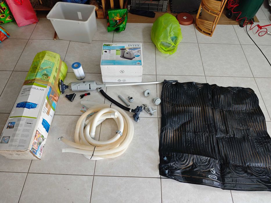 Piscina Intex 3m x 2m + Bomba C1500 + Aspirador Elétrico (Kit Completo)