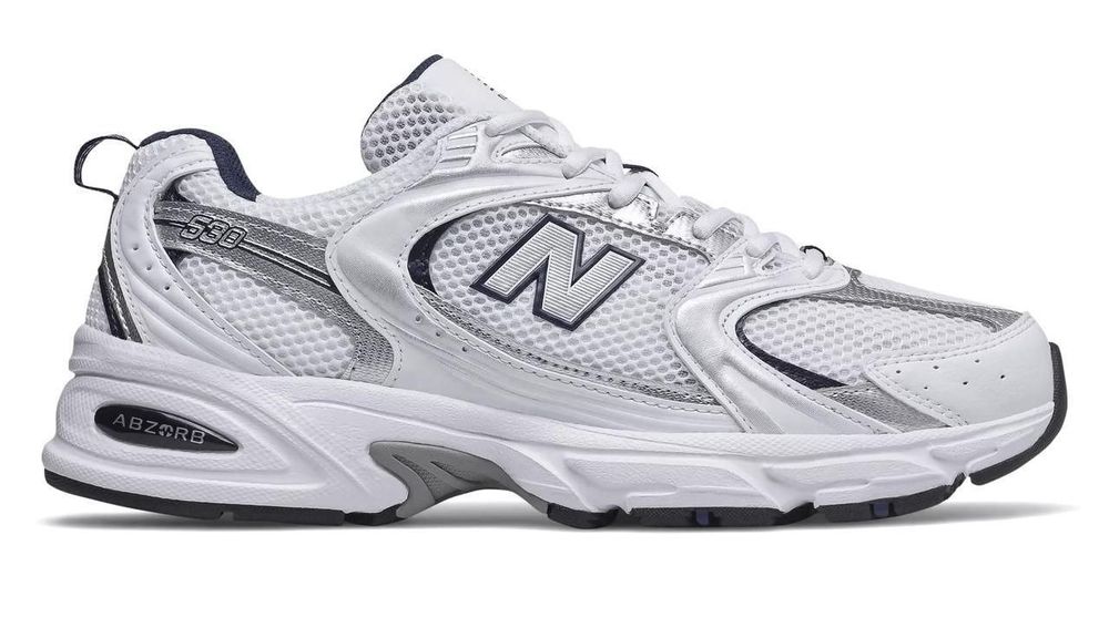 New Balance 530 White Silver Navy