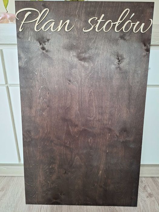 Plan stołów w stylu boho na wesele  100x60cm