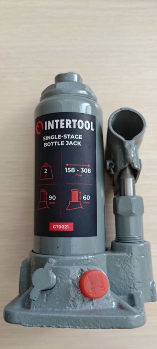 Домкрат гідравлічний автомобільний Intertool
