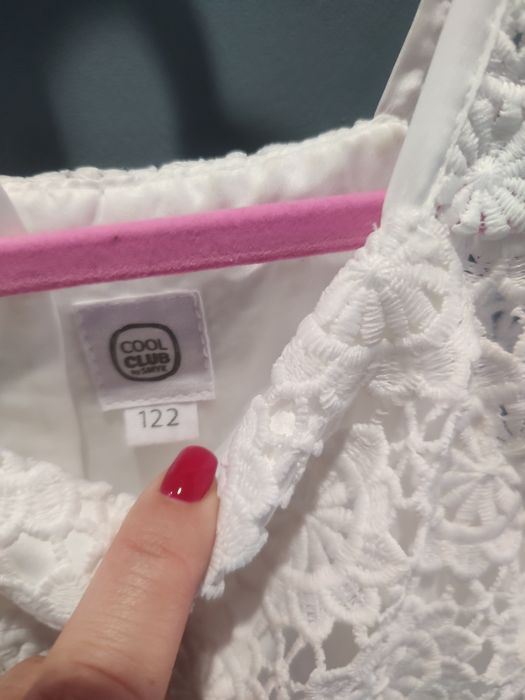 Biała sukienka smyk cool club 122