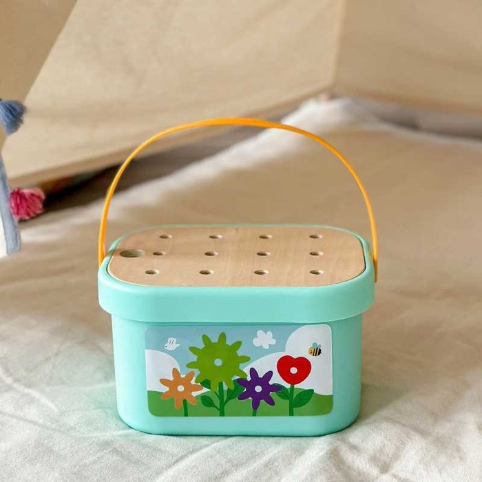 WOOPIE GREEN Układanka Montessori Kołki w Pudełku Stosy Nawlekanka