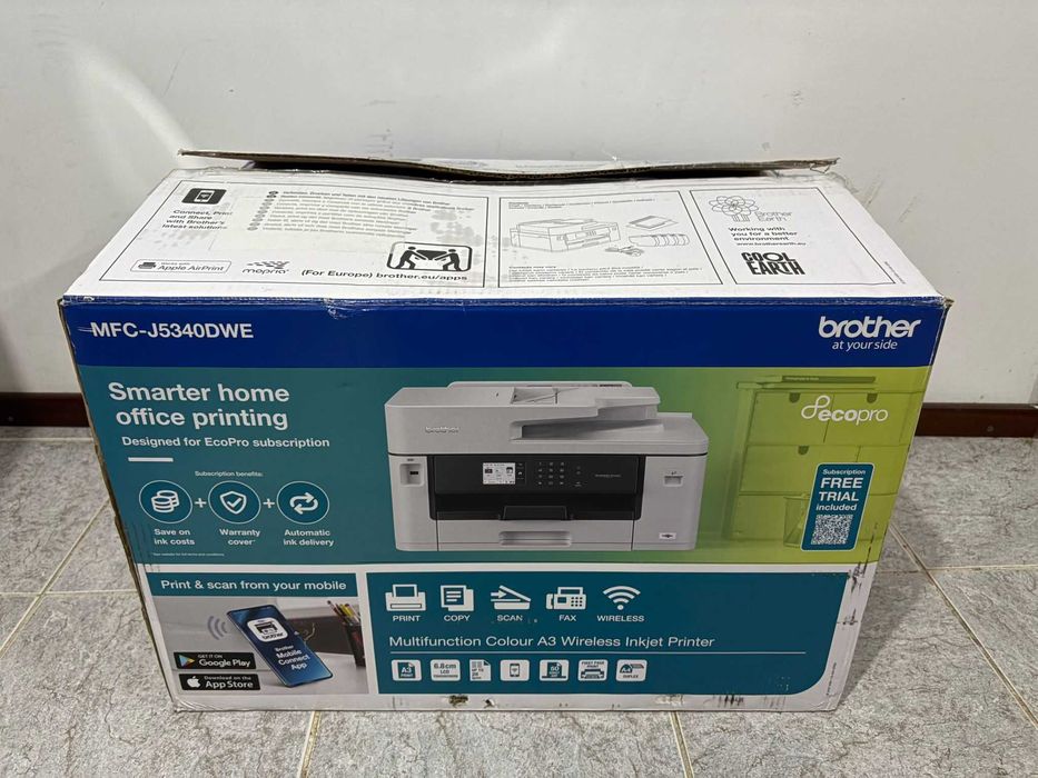 Brother MFC-J5340DW A4 e A3 [NOVA] + Tinteiros XL [NOVOS]