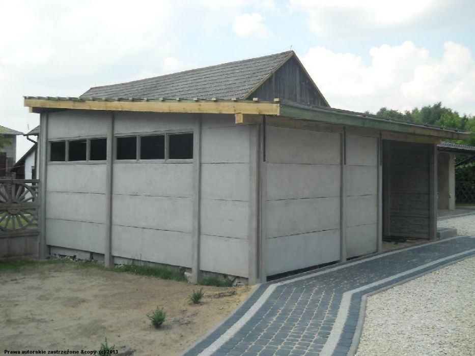 Ogrodzenia Betonowe , wzór dwustronny , Garaże , Płoty , wiaty do 4m