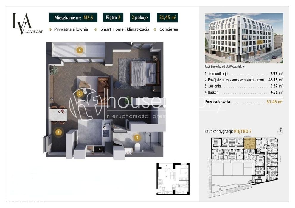 La Vie Art 2 pokojowy apartament. Promocyjna cena!