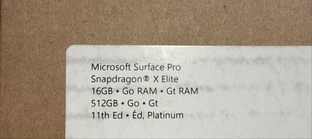 Nowy Microsoft Surface Pro Snapdragon  X Elite 16gb 512gb model: 2085