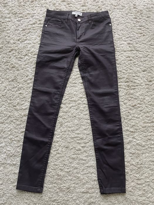 Mango spodnie/skinny, rozmiar S/36, dopasowane, strecz, odcien fiolet