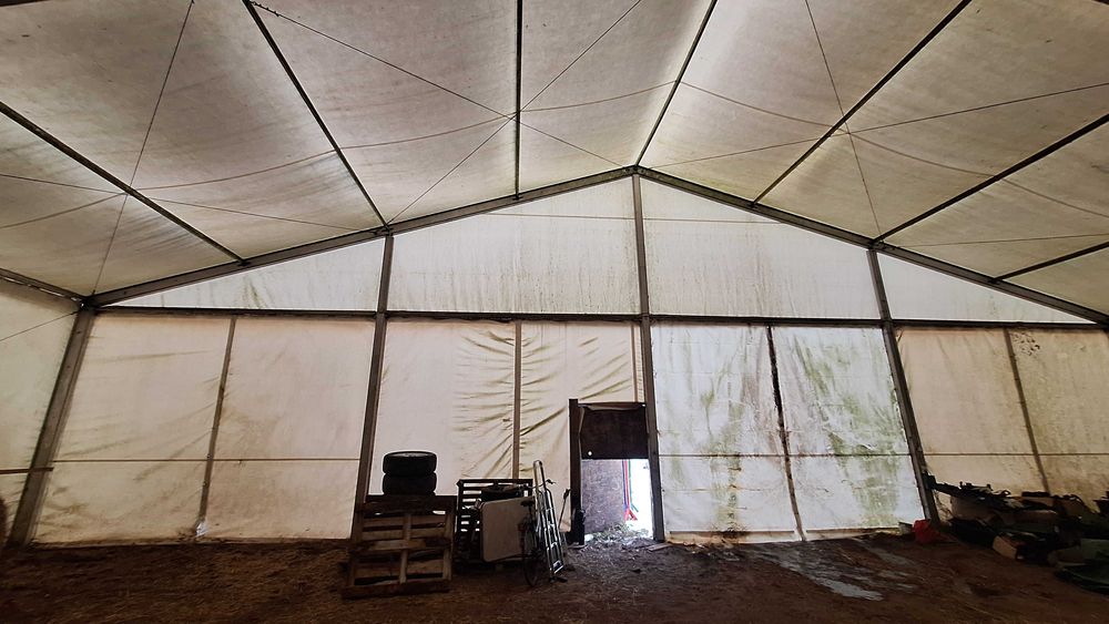 Sprzedam halę namiotową 20 m x 25 m