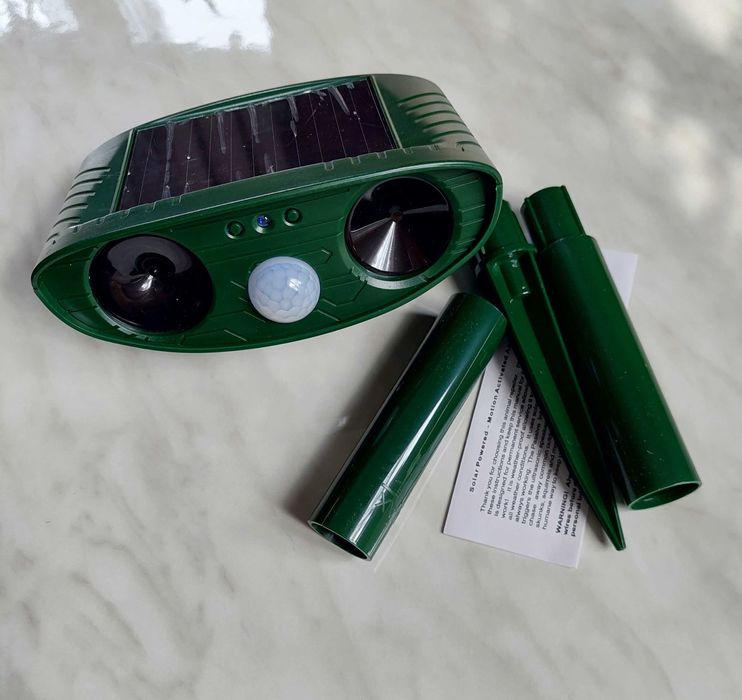 Ультразвуковой отпугиватель собак, котов, птиц и мышей для улицы T-900