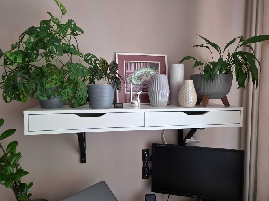 Półka Z Szufladami i Wspornikami - Ikea Ekby Alex